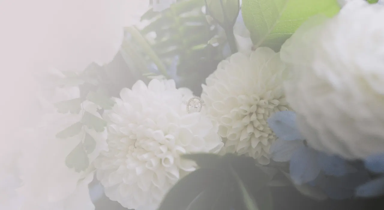 A wedding floral arrangement